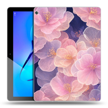 Силиконовый чехол на Huawei MediaPad M3 Lite 10 с принтом женский