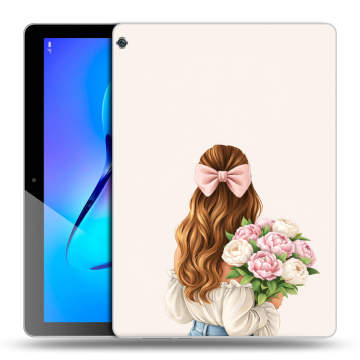 Силиконовый чехол на Huawei MediaPad M3 Lite 10 с принтом женский