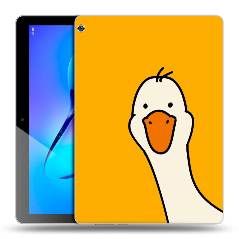 Силиконовый чехол на Huawei MediaPad M3 Lite 10 с принтом Утка Силиконовый чехол на Huawei MediaPad M3 Lite 10 с принтом Утка