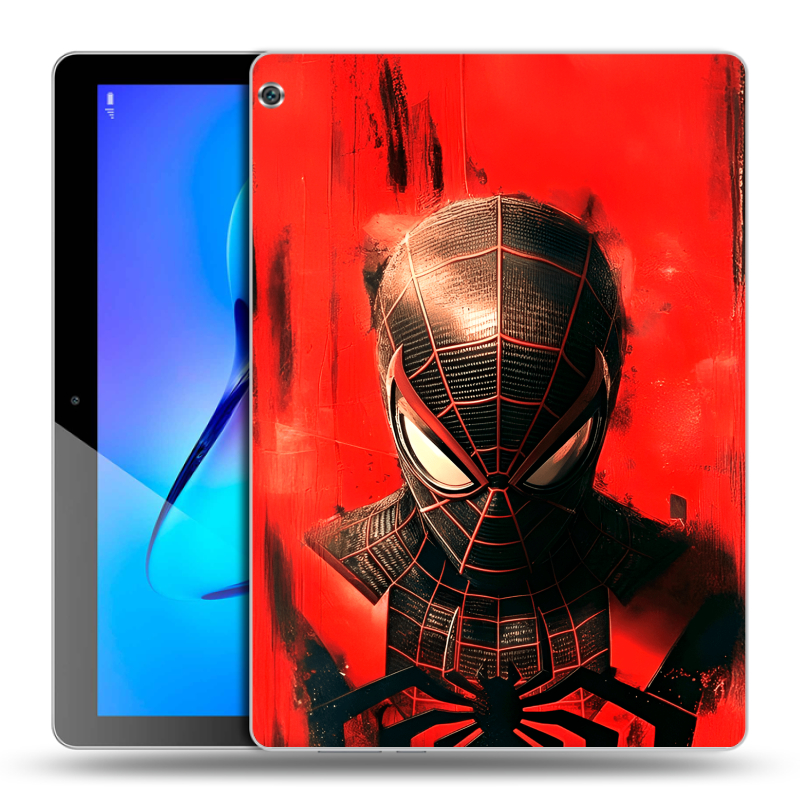 Силиконовый чехол на Huawei MediaPad M3 Lite 10 с принтом человек паук spiderman Силиконовый чехол на Huawei MediaPad M3 Lite 10 с принтом человек паук spiderman