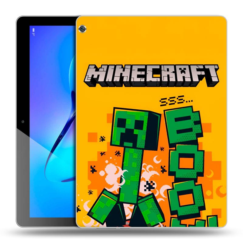 Силиконовый чехол на Huawei MediaPad M3 Lite 10 с принтом Майнкрафт Minecraft Силиконовый чехол на Huawei MediaPad M3 Lite 10 с принтом Майнкрафт Minecraft