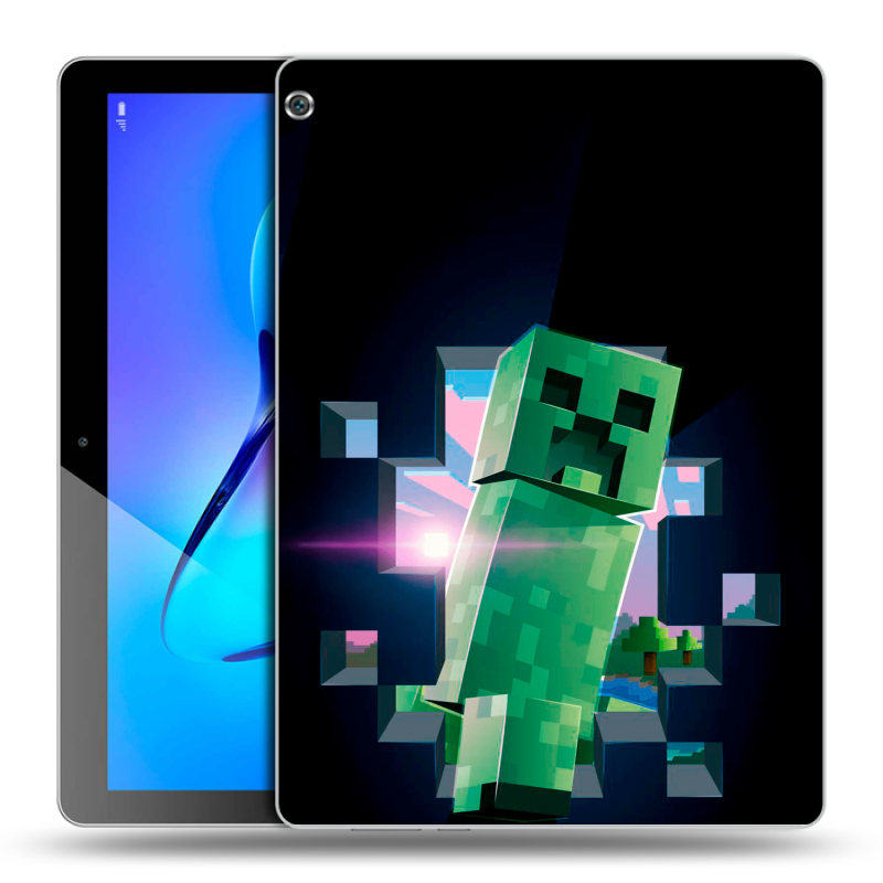 Силиконовый чехол на Huawei MediaPad M3 Lite 10 с принтом Майнкрафт Minecraft Силиконовый чехол на Huawei MediaPad M3 Lite 10 с принтом Майнкрафт Minecraft