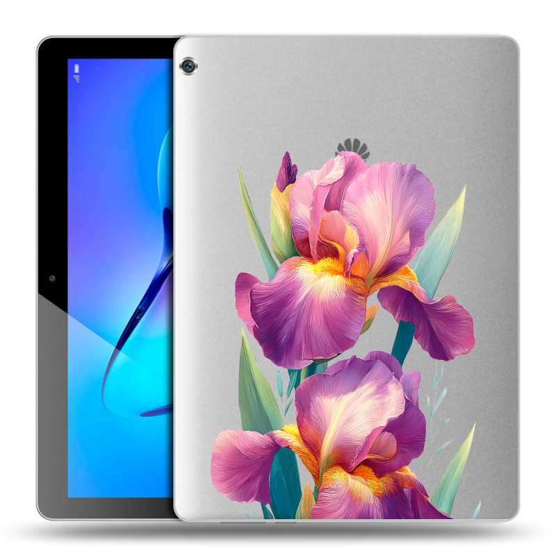 Силиконовый чехол на Huawei MediaPad M3 Lite 10 с принтом Цветы орхидеи Силиконовый чехол на Huawei MediaPad M3 Lite 10 с принтом Цветы орхидеи