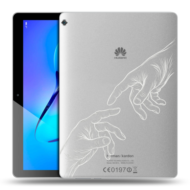 Силиконовый чехол на Huawei MediaPad M3 Lite 10 с принтом Сотворение мира Силиконовый чехол на Huawei MediaPad M3 Lite 10 с принтом Сотворение мира