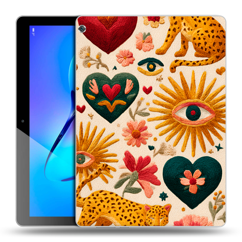 Силиконовый чехол на Huawei MediaPad M3 Lite 10 с принтом Модный принт Силиконовый чехол на Huawei MediaPad M3 Lite 10 с принтом Модный принт