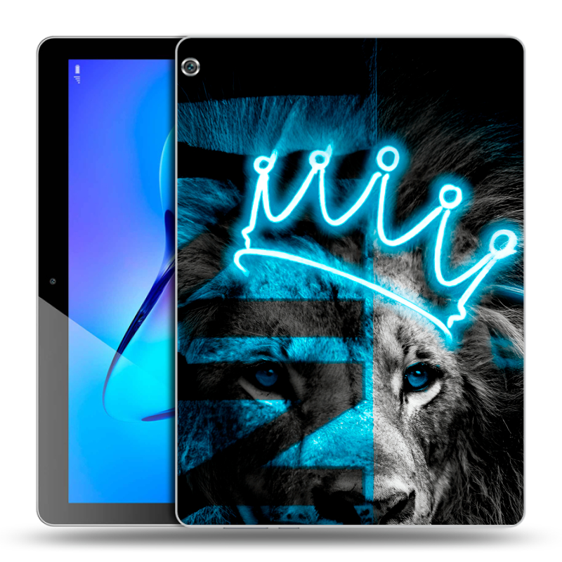 Силиконовый чехол на Huawei MediaPad M3 Lite 10 с принтом Король лев Силиконовый чехол на Huawei MediaPad M3 Lite 10 с принтом Король лев