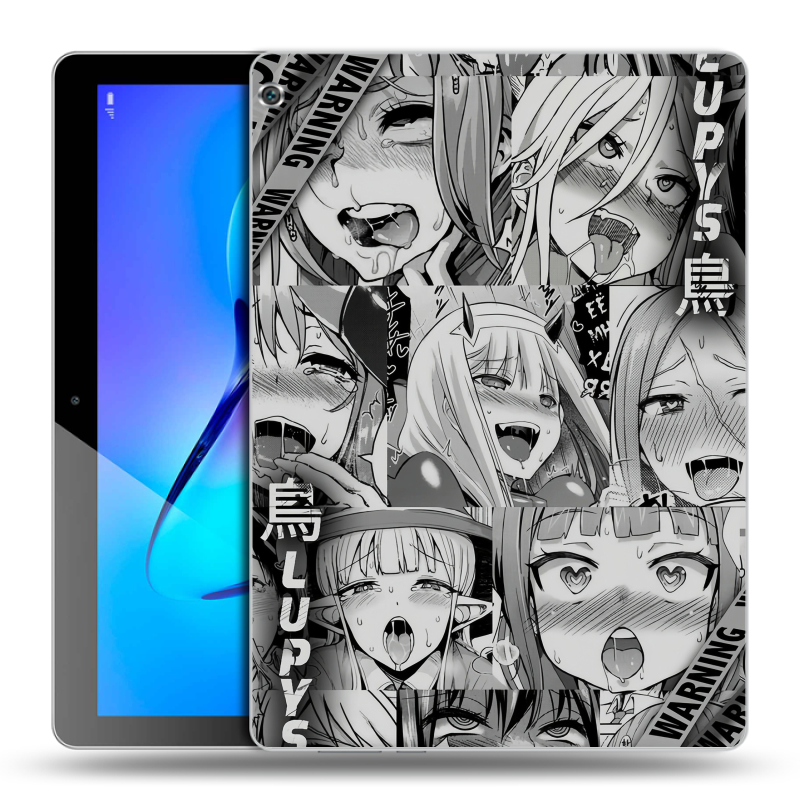 Силиконовый чехол на Huawei MediaPad M3 Lite 10 с принтом Ahegao Ахегао Аниме Силиконовый чехол на Huawei MediaPad M3 Lite 10 с принтом Ahegao Ахегао Аниме