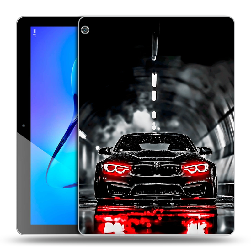 Силиконовый чехол на Huawei MediaPad M3 Lite 10 с принтом BMW БМВ Силиконовый чехол на Huawei MediaPad M3 Lite 10 с принтом BMW БМВ