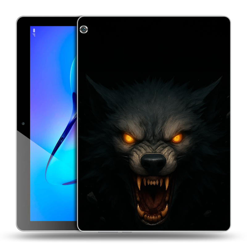 Силиконовый чехол на Huawei MediaPad M3 Lite 10 с принтом Волк Силиконовый чехол на Huawei MediaPad M3 Lite 10 с принтом Волк