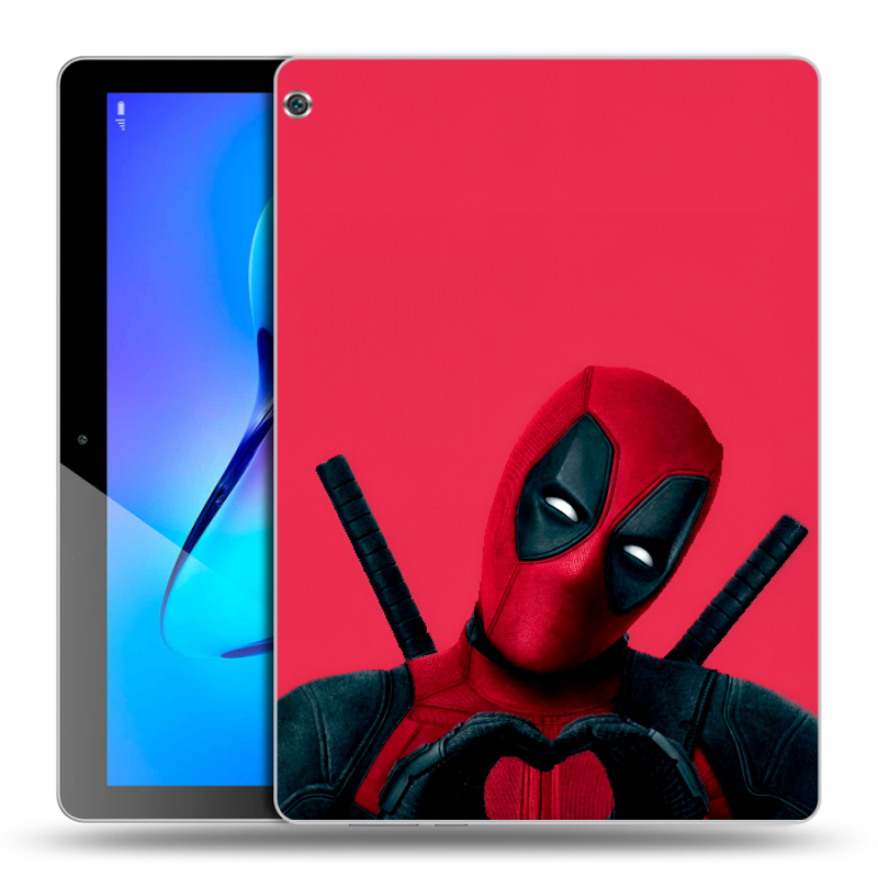 Силиконовый чехол на Huawei MediaPad M3 Lite 10 с принтом Дедпул Deadpool Силиконовый чехол на Huawei MediaPad M3 Lite 10 с принтом Дедпул Deadpool