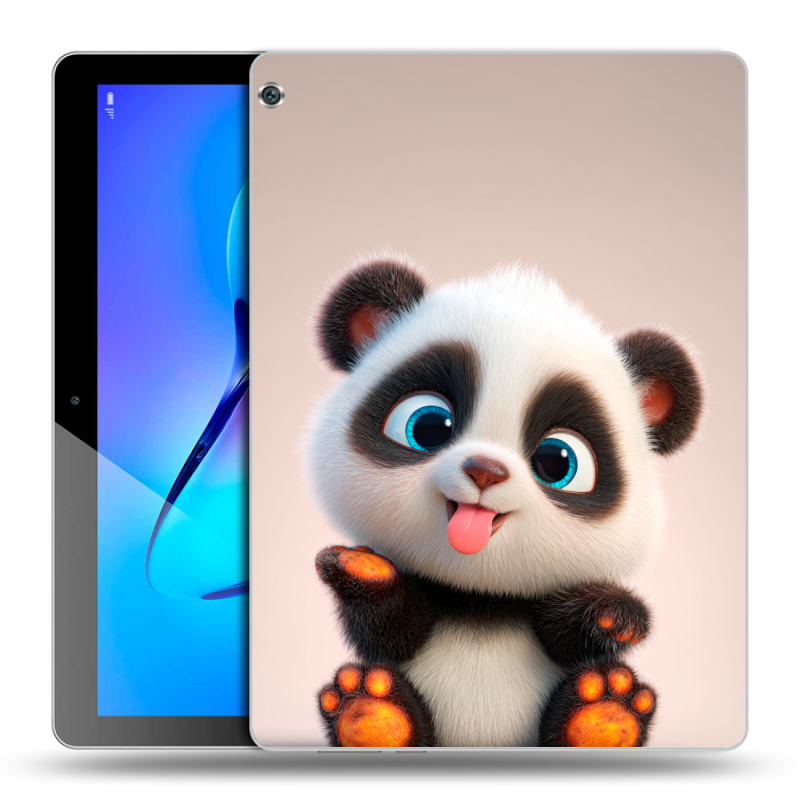 Силиконовый чехол на Huawei MediaPad M3 Lite 10 с принтом милая панда Силиконовый чехол на Huawei MediaPad M3 Lite 10 с принтом милая панда