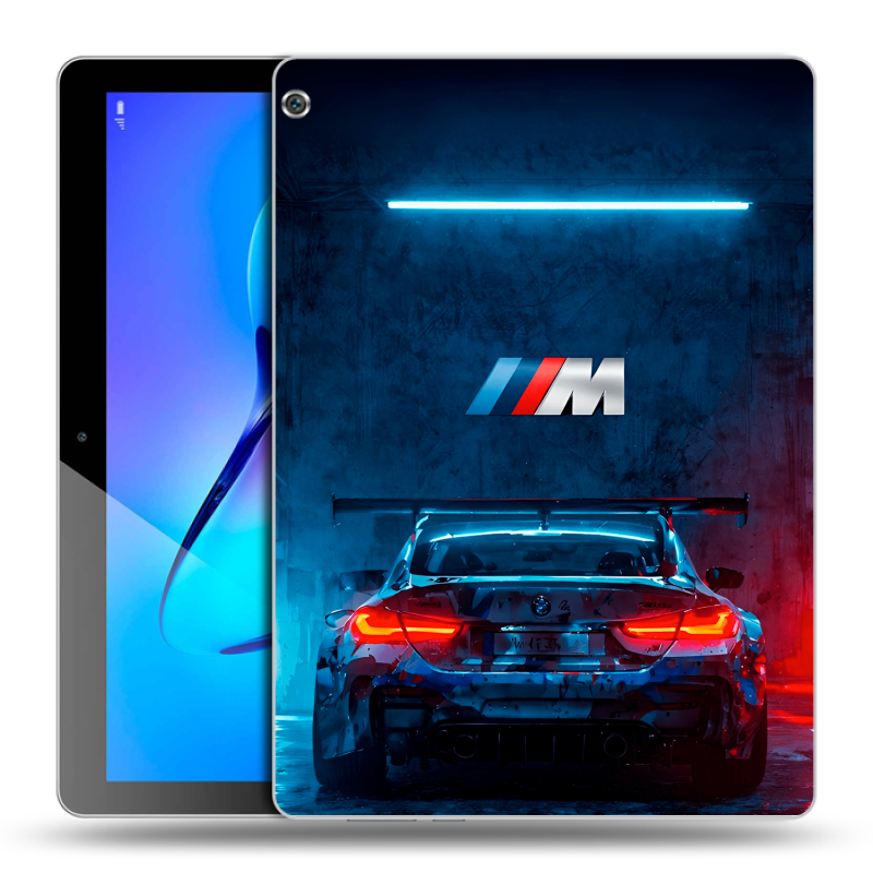 Силиконовый чехол на Huawei MediaPad M3 Lite 10 с принтом BMW БМВ Силиконовый чехол на Huawei MediaPad M3 Lite 10 с принтом BMW БМВ