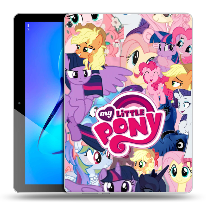 Силиконовый чехол на Huawei MediaPad M3 Lite 10 с принтом My little pony Дружба чудо Силиконовый чехол на Huawei MediaPad M3 Lite 10 с принтом My little pony Дружба чудо