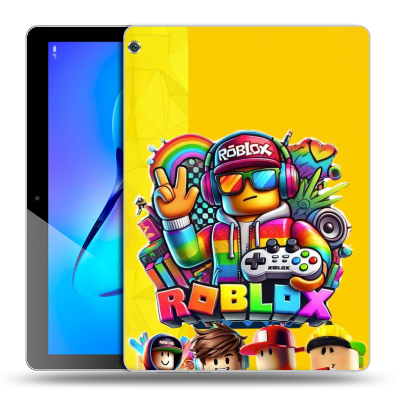 Силиконовый чехол на Huawei MediaPad M3 Lite 10 с принтом Roblox Роблокс Силиконовый чехол на Huawei MediaPad M3 Lite 10 с принтом Roblox Роблокс