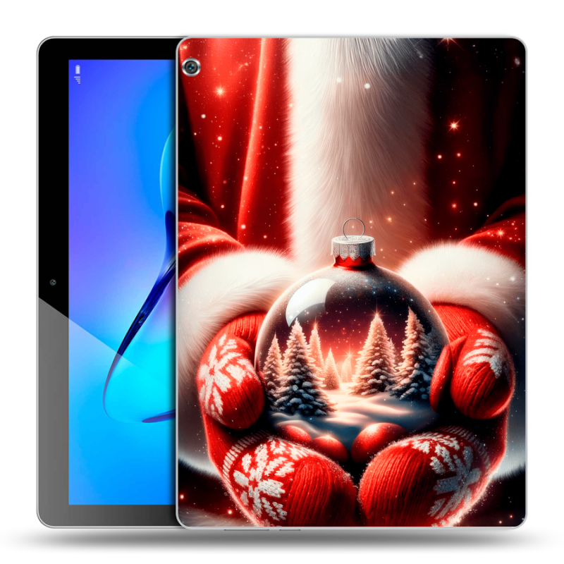 Силиконовый чехол на Huawei MediaPad M3 Lite 10 с принтом Новый год Силиконовый чехол на Huawei MediaPad M3 Lite 10 с принтом Новый год