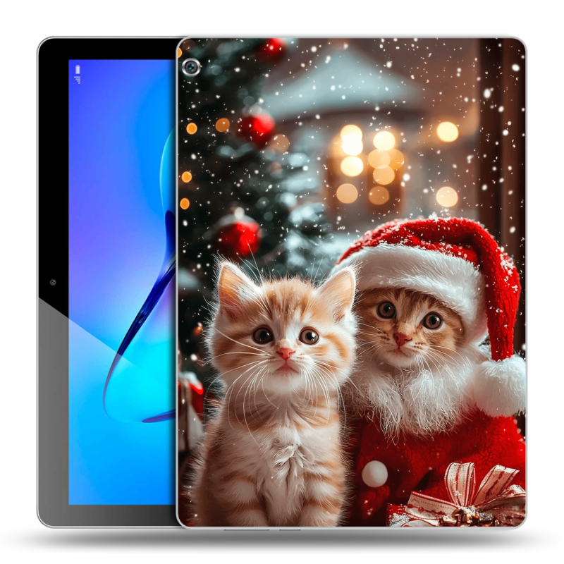 Силиконовый чехол на Huawei MediaPad M3 Lite 10 с принтом Новый год Силиконовый чехол на Huawei MediaPad M3 Lite 10 с принтом Новый год