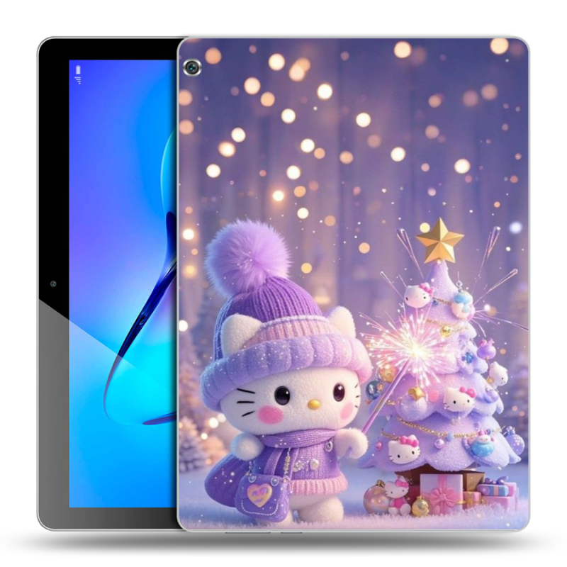 Силиконовый чехол на Huawei MediaPad M3 Lite 10 с принтом Новый год Силиконовый чехол на Huawei MediaPad M3 Lite 10 с принтом Новый год