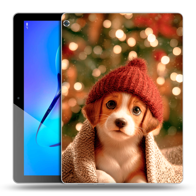 Силиконовый чехол на Huawei MediaPad M3 Lite 10 с принтом Новый год Силиконовый чехол на Huawei MediaPad M3 Lite 10 с принтом Новый год