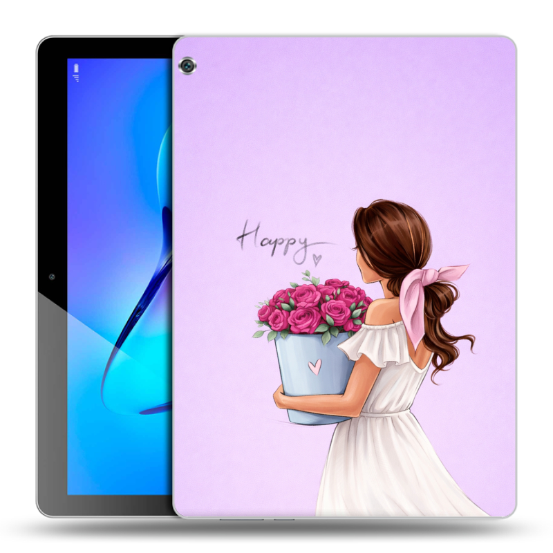 Силиконовый чехол на Huawei MediaPad M3 Lite 10 с принтом женский Силиконовый чехол на Huawei MediaPad M3 Lite 10 с принтом женский
