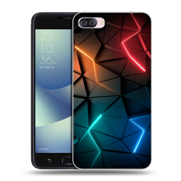 Пластиковый чехол на Asus ZenFone 4 Max с принтом Абстракция неон Пластиковый чехол на Asus ZenFone 4 Max с принтом Абстракция неон