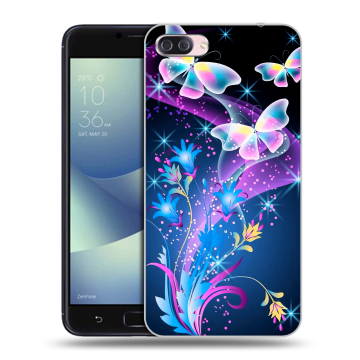 Пластиковый чехол на Asus ZenFone 4 Max с принтом Бабочки