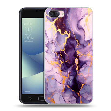 Пластиковый чехол на Asus ZenFone 4 Max с принтом Мрамор
