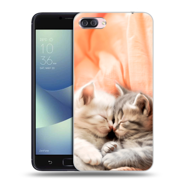 Пластиковый чехол на Asus ZenFone 4 Max с принтом Котята Пластиковый чехол на Asus ZenFone 4 Max с принтом Котята