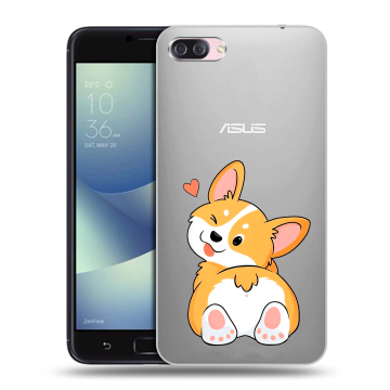 Пластиковый чехол на Asus ZenFone 4 Max с принтом Корги