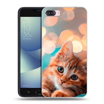 Пластиковый чехол на Asus ZenFone 4 Max с принтом котик