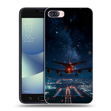 Пластиковый чехол на Asus ZenFone 4 Max с принтом самолет