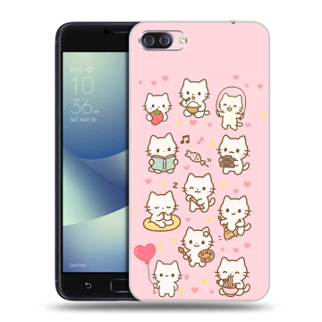 Пластиковый чехол на Asus ZenFone 4 Max с принтом Hello Kitty Хелоу Кити