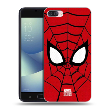 Пластиковый чехол на Asus ZenFone 4 Max с принтом человек паук spiderman