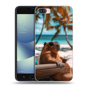 Пластиковый чехол на Asus ZenFone 4 Max с принтом Капибара