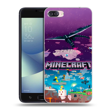 Пластиковый чехол на Asus ZenFone 4 Max с принтом Майнкрафт Minecraft