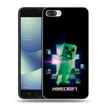 Пластиковый чехол на Asus ZenFone 4 Max с принтом Майнкрафт Minecraft