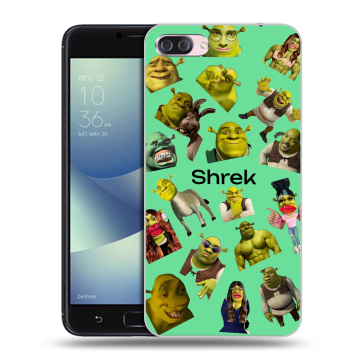 Пластиковый чехол на Asus ZenFone 4 Max с принтом Шрек Shrek Пластиковый чехол на Asus ZenFone 4 Max с принтом Шрек Shrek