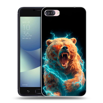 Пластиковый чехол на Asus ZenFone 4 Max с принтом Медведь Пластиковый чехол на Asus ZenFone 4 Max с принтом Медведь