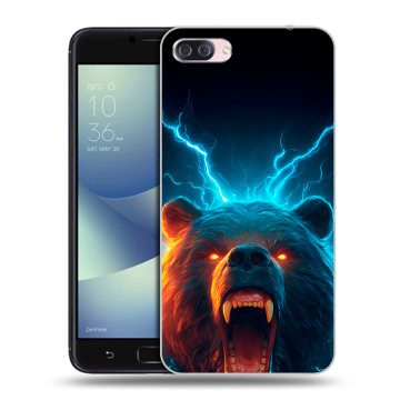Пластиковый чехол на Asus ZenFone 4 Max с принтом Медведь