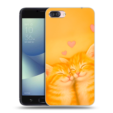 Пластиковый чехол на Asus ZenFone 4 Max с принтом Милые котята