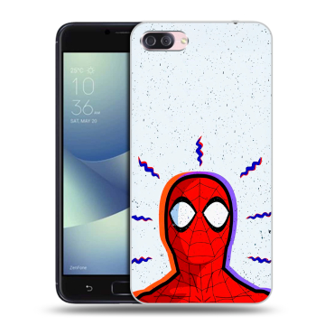 Пластиковый чехол на Asus ZenFone 4 Max с принтом Spiderman Человек паук