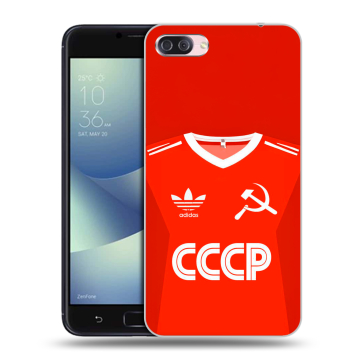 Пластиковый чехол на Asus ZenFone 4 Max с принтом Флаг Герб СССР