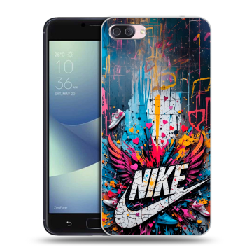 Пластиковый чехол на Asus ZenFone 4 Max с принтом Nike Найк Пластиковый чехол на Asus ZenFone 4 Max с принтом Nike Найк