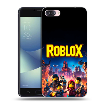Пластиковый чехол на Asus ZenFone 4 Max с принтом Roblox Роблокс