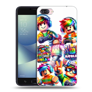 Пластиковый чехол на Asus ZenFone 4 Max с принтом Roblox Роблокс