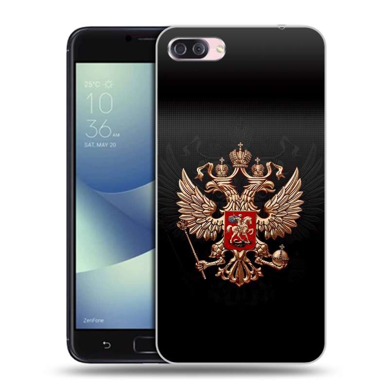 Пластиковый чехол на Asus ZenFone 4 Max с принтом Герб России Пластиковый чехол на Asus ZenFone 4 Max с принтом Герб России