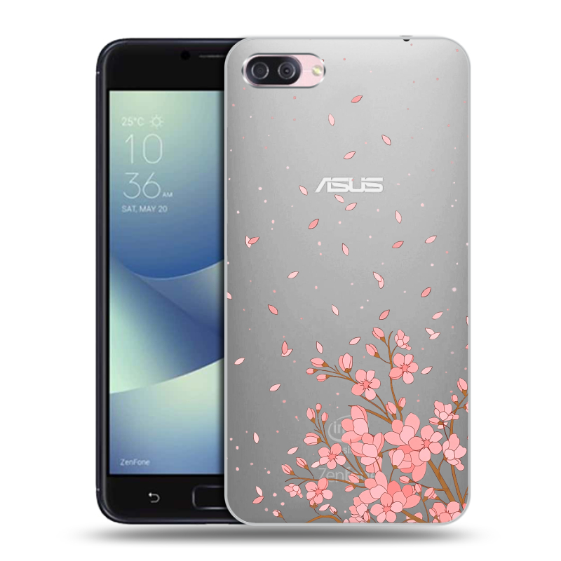Пластиковый чехол на Asus ZenFone 4 Max с принтом Ветка сакуры Пластиковый чехол на Asus ZenFone 4 Max с принтом Ветка сакуры