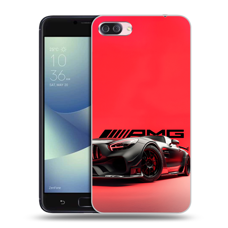 Пластиковый чехол на Asus ZenFone 4 Max с принтом Мерседес Mercedes AMG Пластиковый чехол на Asus ZenFone 4 Max с принтом Мерседес Mercedes AMG