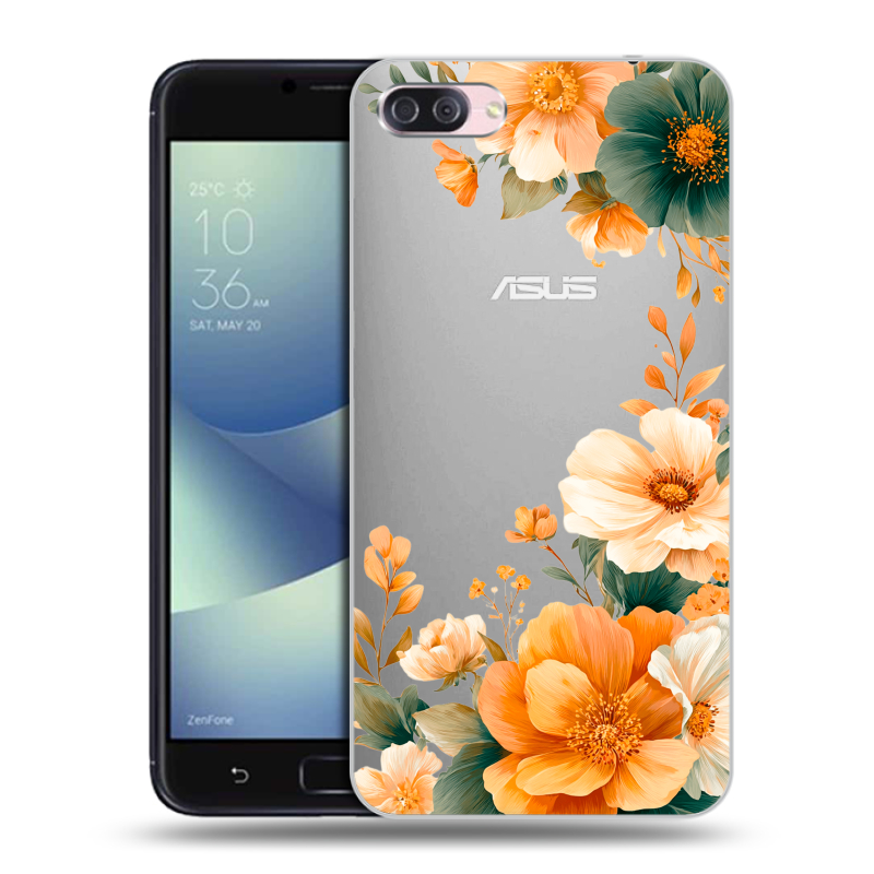 Пластиковый чехол на Asus ZenFone 4 Max с принтом Цветы принт Пластиковый чехол на Asus ZenFone 4 Max с принтом Цветы принт