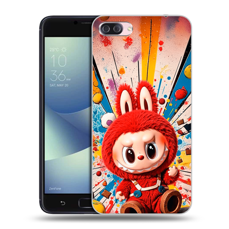Пластиковый чехол на Asus ZenFone 4 Max с принтом Labubu Лабубу Пластиковый чехол на Asus ZenFone 4 Max с принтом Labubu Лабубу