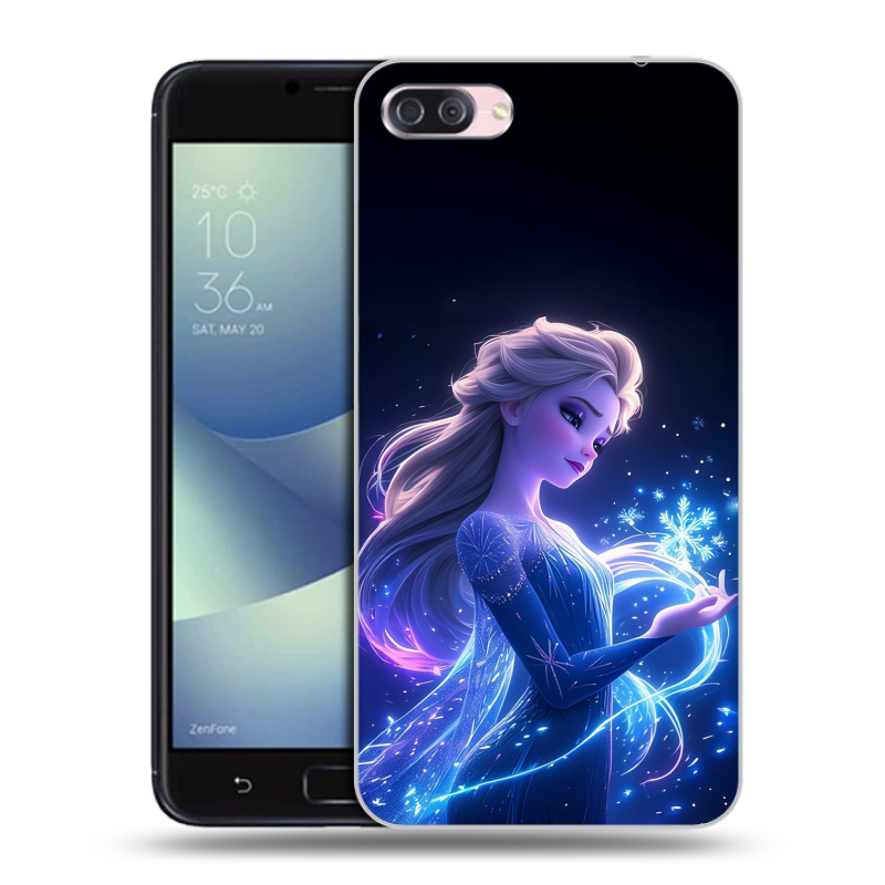 Пластиковый чехол на Asus ZenFone 4 Max с принтом Холодное сердце Frozen Пластиковый чехол на Asus ZenFone 4 Max с принтом Холодное сердце Frozen
